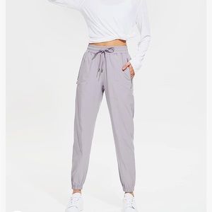 Lilac athletic joggers